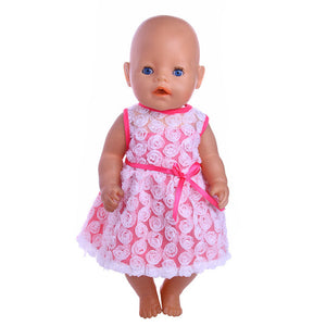 Doll Clothes 15 Styles T-Shirt+Skirt/Pants Unicorn Dress Fit 18 Inch American Doll&43 Cm Baby Doll For Our Generation Girl`s Toy