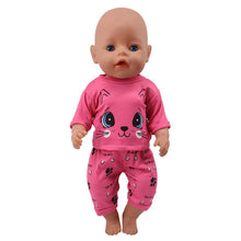 Load image into Gallery viewer, Doll Clothes 15 Styles T-Shirt+Skirt/Pants Unicorn Dress Fit 18 Inch American Doll&amp;43 Cm Baby Doll For Our Generation Girl`s Toy
