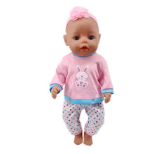 Load image into Gallery viewer, Doll Clothes 15 Styles T-Shirt+Skirt/Pants Unicorn Dress Fit 18 Inch American Doll&amp;43 Cm Baby Doll For Our Generation Girl`s Toy