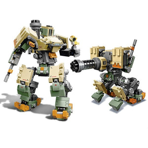 2019 Compatible Overwatchingly Games Bastion Mecha D.Va & Reinhardt Set Building Blocks Bricks Toys Figures For Kid Gift 75974
