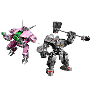 2019 Compatible Overwatchingly Games Bastion Mecha D.Va & Reinhardt Set Building Blocks Bricks Toys Figures For Kid Gift 75974