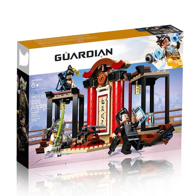 2019 Compatible Overwatchingly Games Bastion Mecha D.Va & Reinhardt Set Building Blocks Bricks Toys Figures For Kid Gift 75974