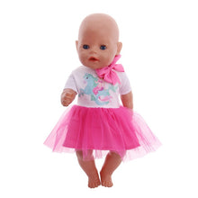 Load image into Gallery viewer, Doll Clothes 15 Styles T-Shirt+Skirt/Pants Unicorn Dress Fit 18 Inch American Doll&amp;43 Cm Baby Doll For Our Generation Girl`s Toy