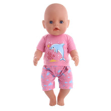 Load image into Gallery viewer, Doll Clothes 15 Styles T-Shirt+Skirt/Pants Unicorn Dress Fit 18 Inch American Doll&amp;43 Cm Baby Doll For Our Generation Girl`s Toy